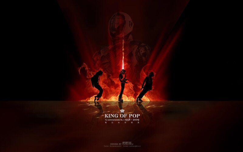 King of Pop tribute art