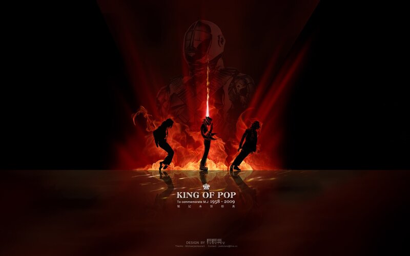 King of Pop tribute artwork