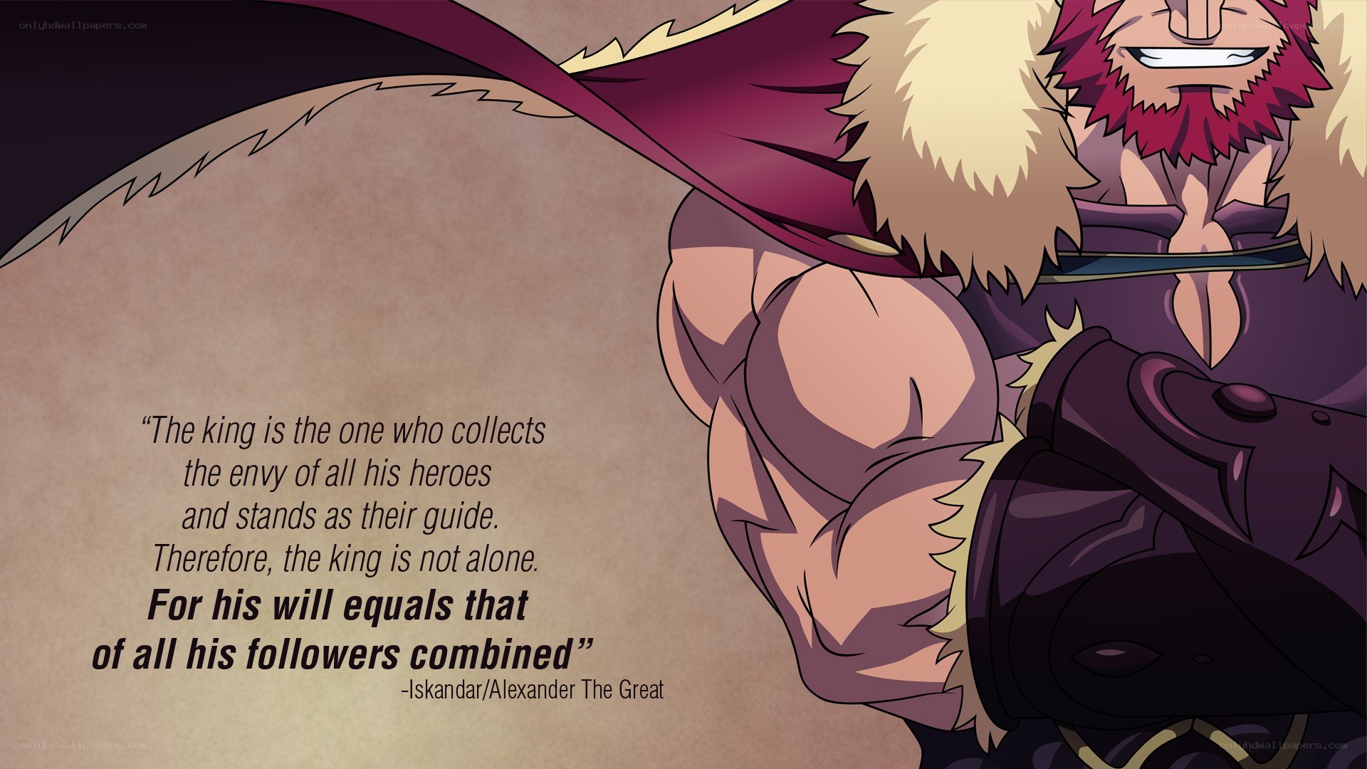 King quote with anime character