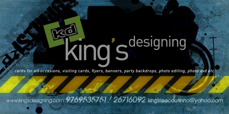 King's Designing business card
