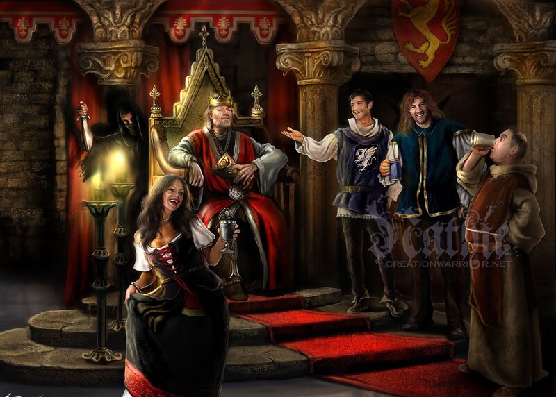 King's feast in the castle