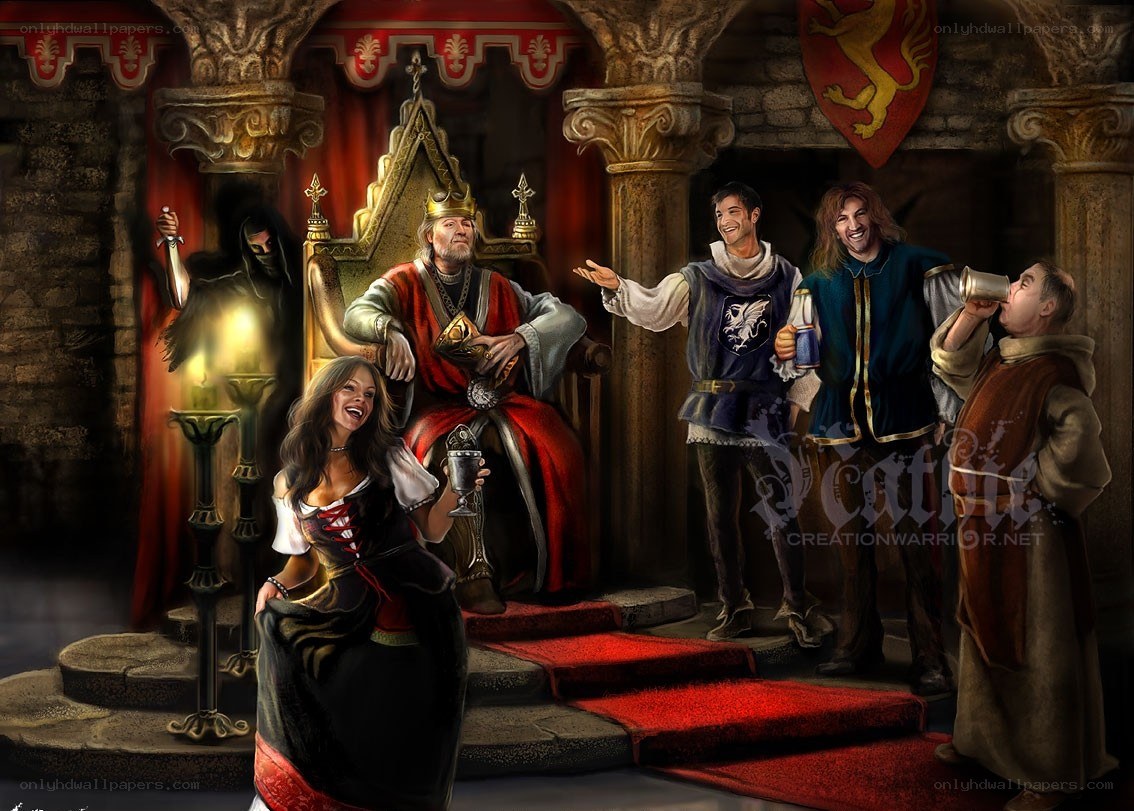 King's feast in the castle