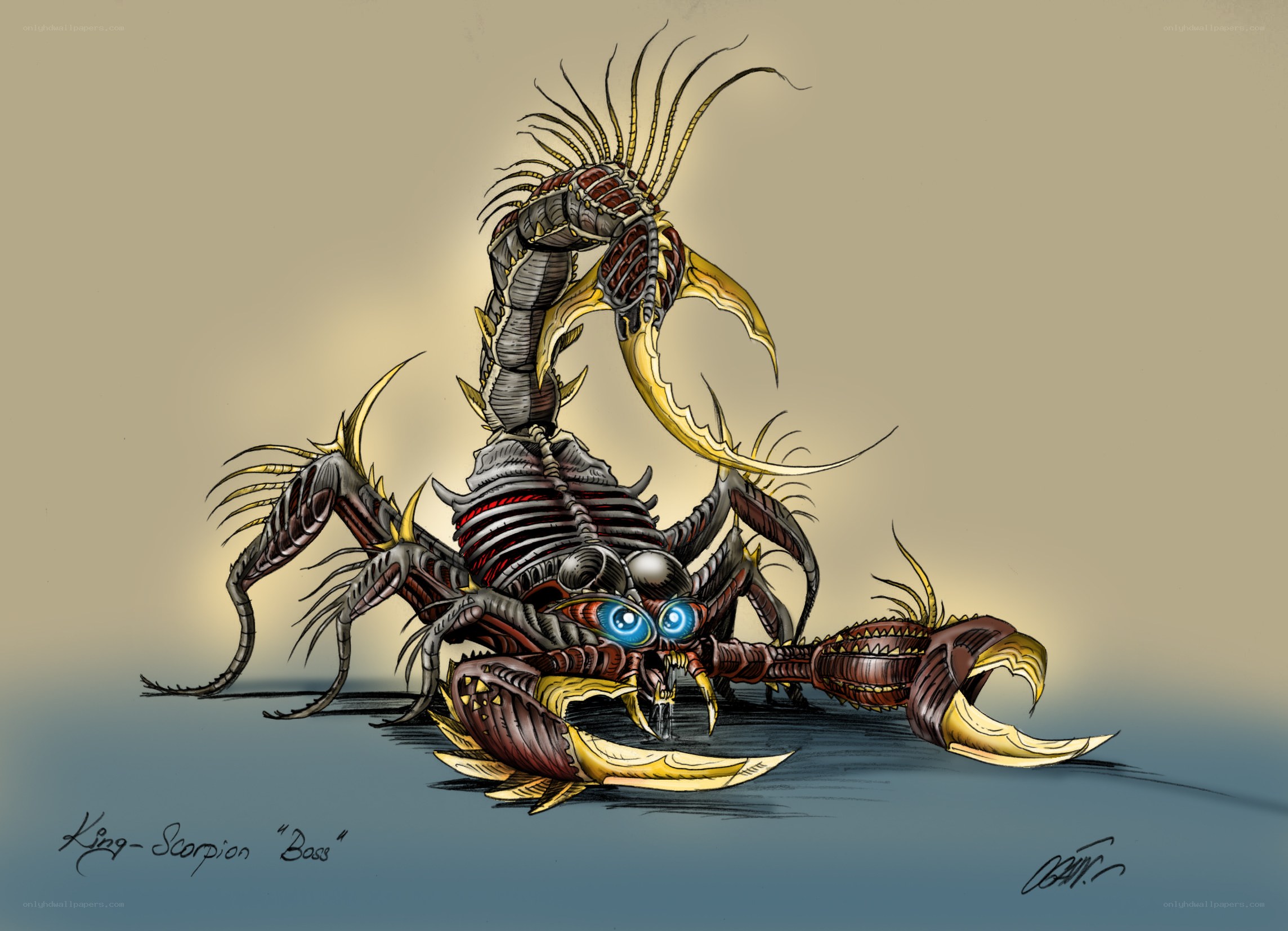 King Scorpion Boss Concept Art