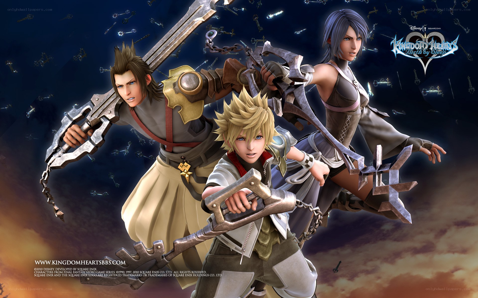 Kingdom Hearts Birth by Sleep characters