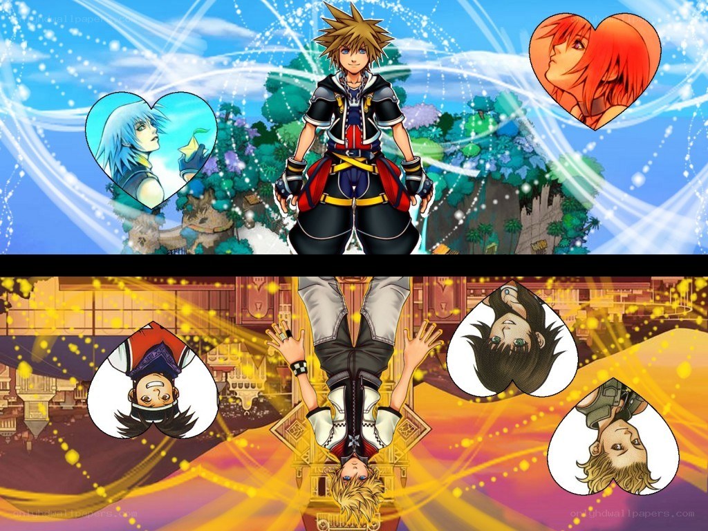 Kingdom Hearts character collage