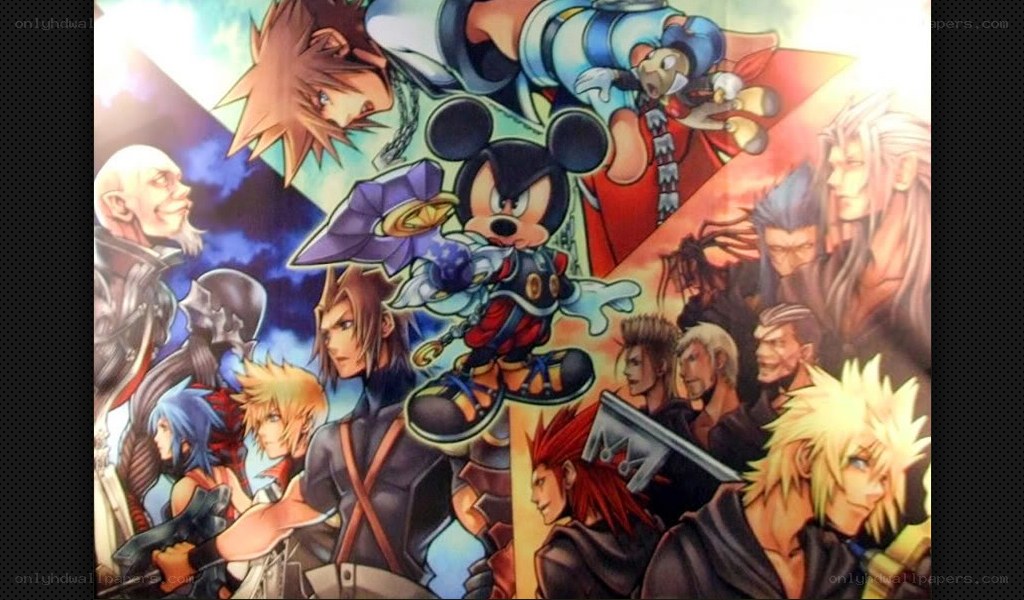 Kingdom Hearts character collage