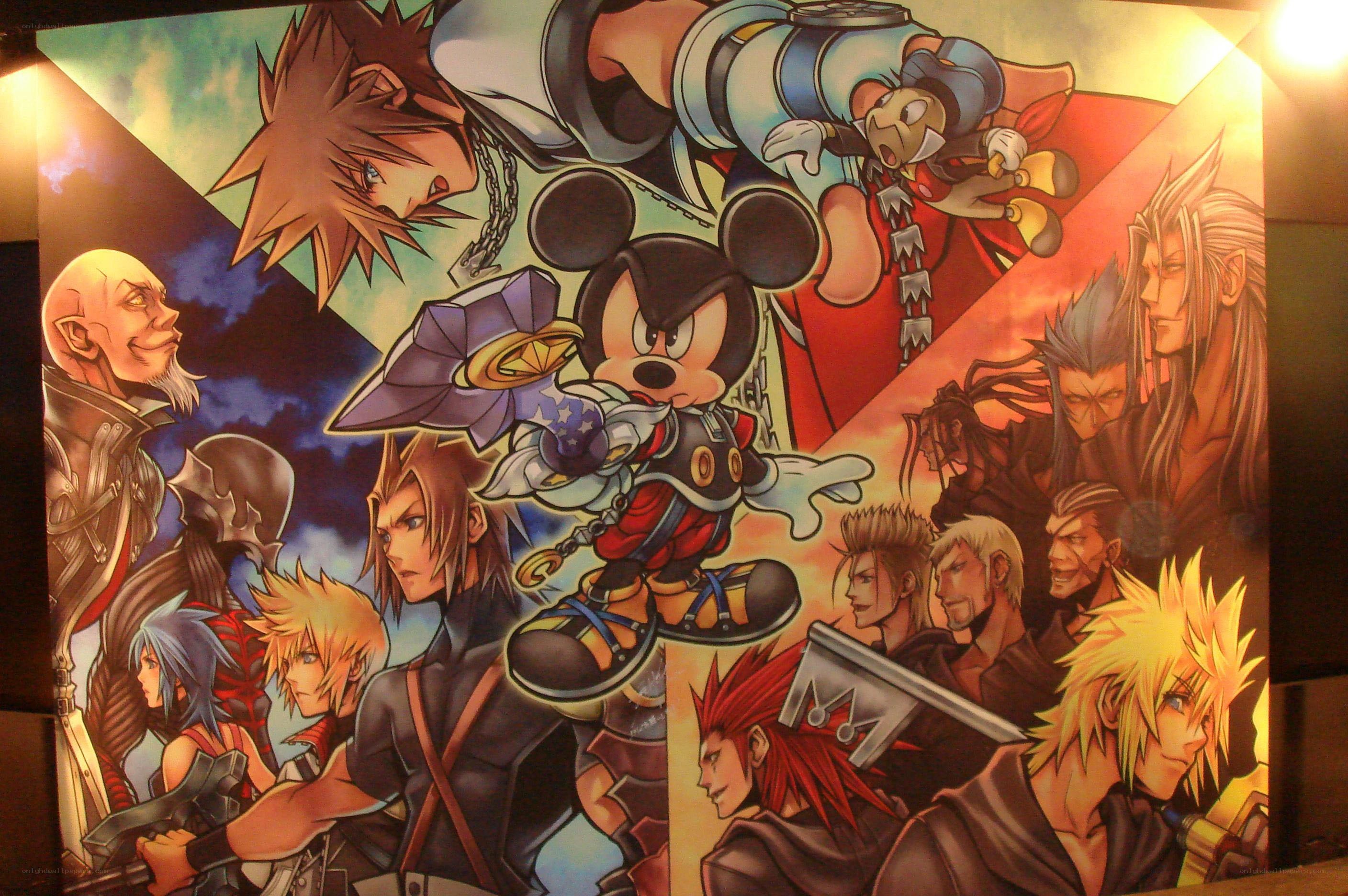 Kingdom Hearts character collage