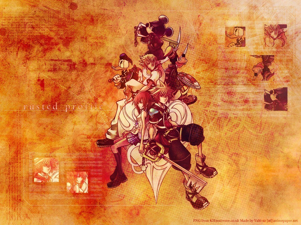 Kingdom Hearts character collage