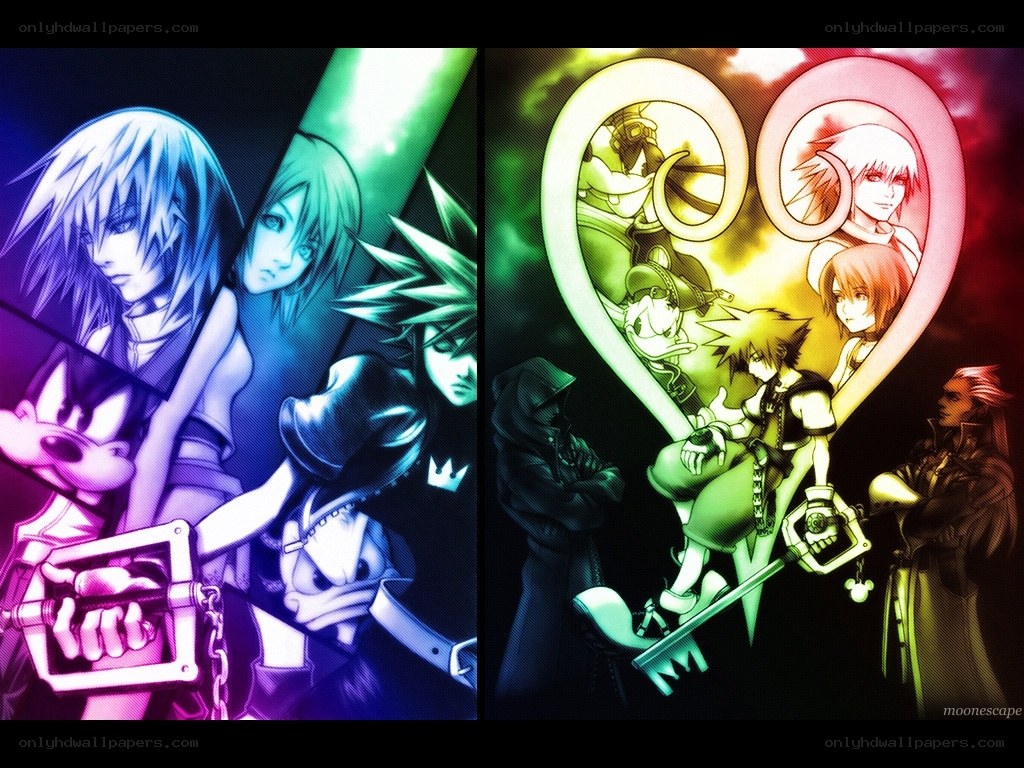 Kingdom Hearts character collage