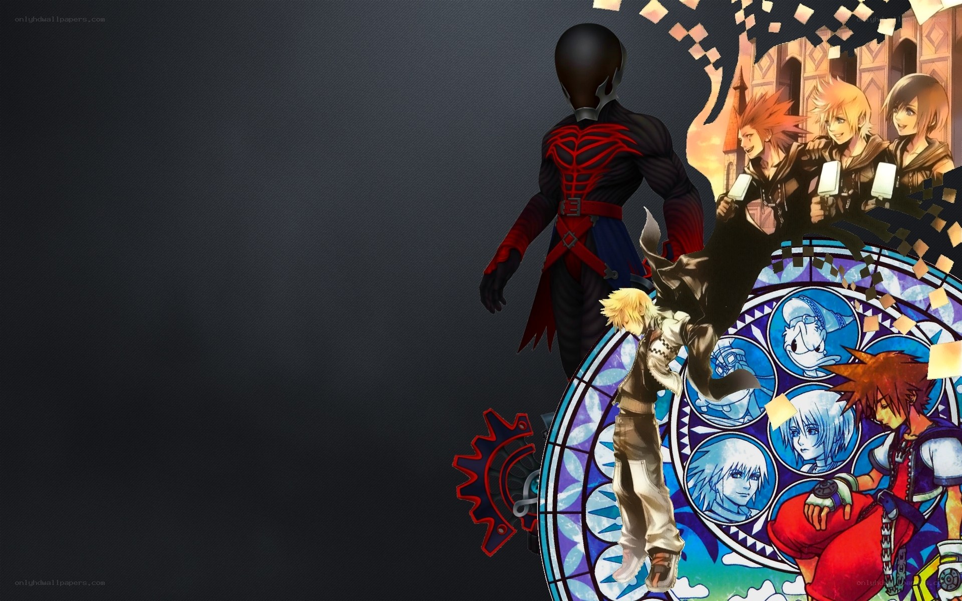Kingdom Hearts character collage