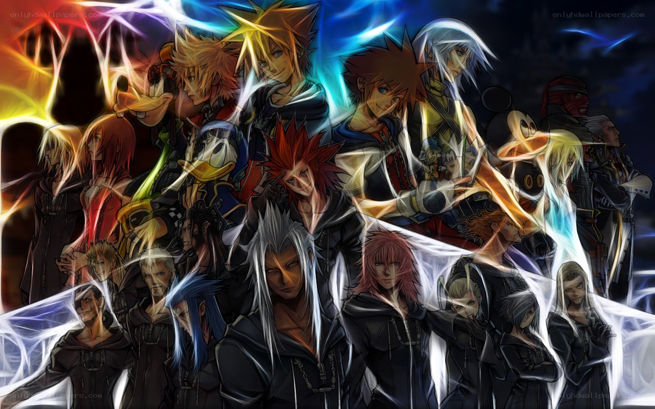 Kingdom Hearts character collage