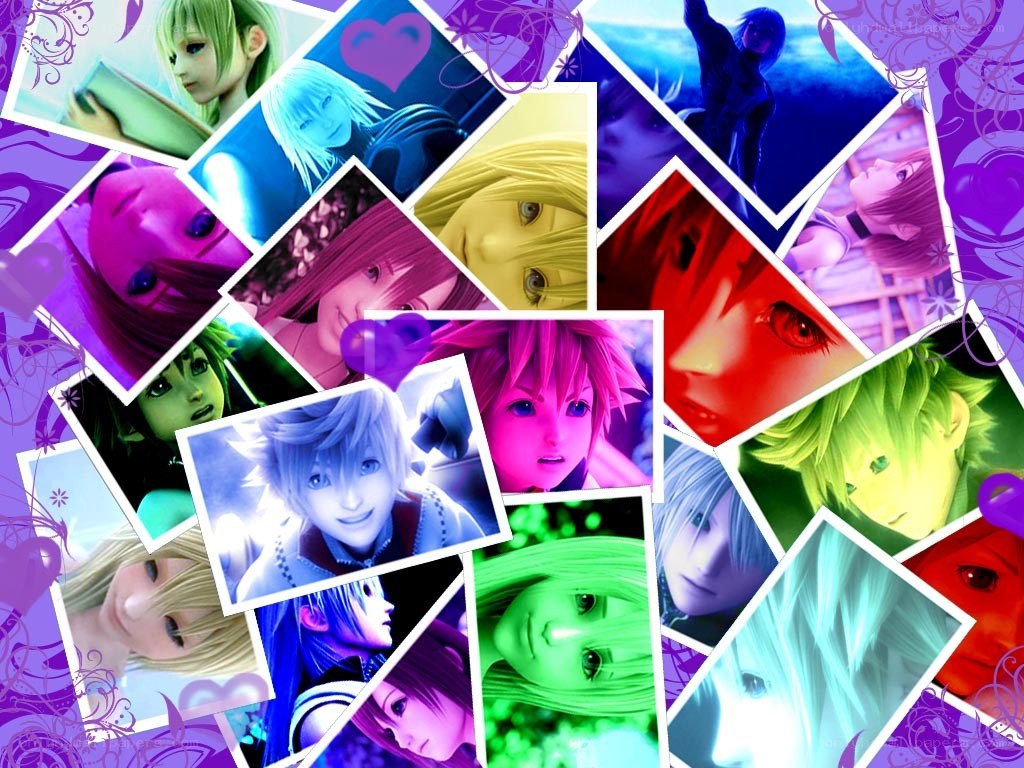 Kingdom Hearts character collage