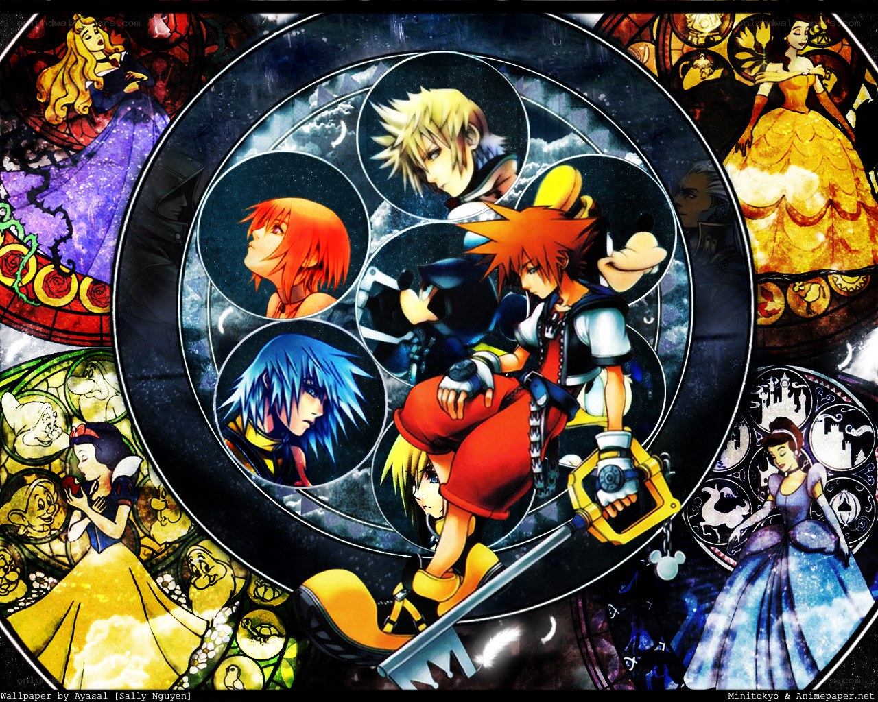 Kingdom Hearts character collage