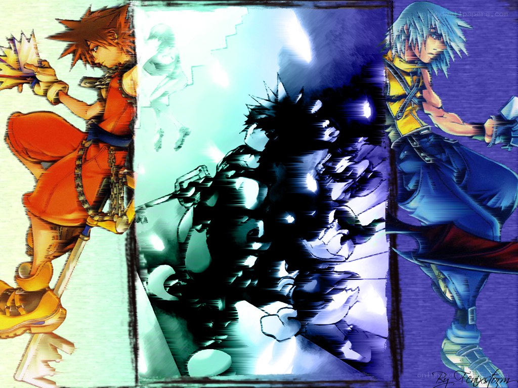 Kingdom Hearts character collage