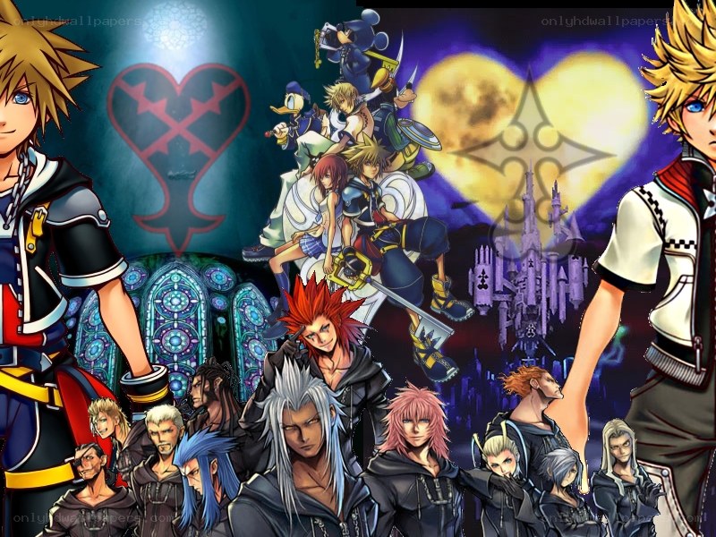 Kingdom Hearts character collage