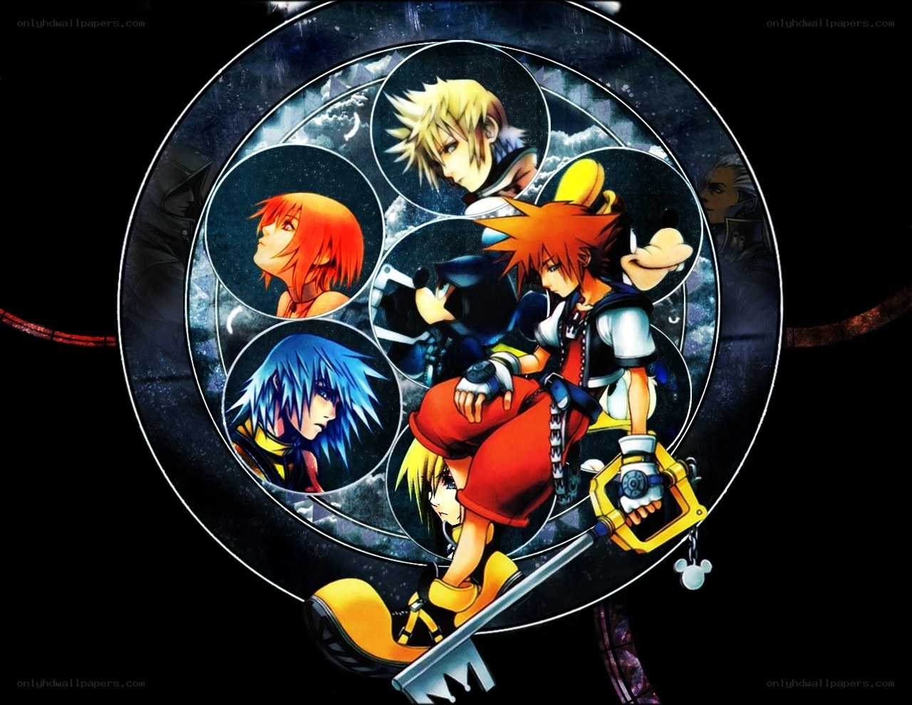 Kingdom Hearts character collage