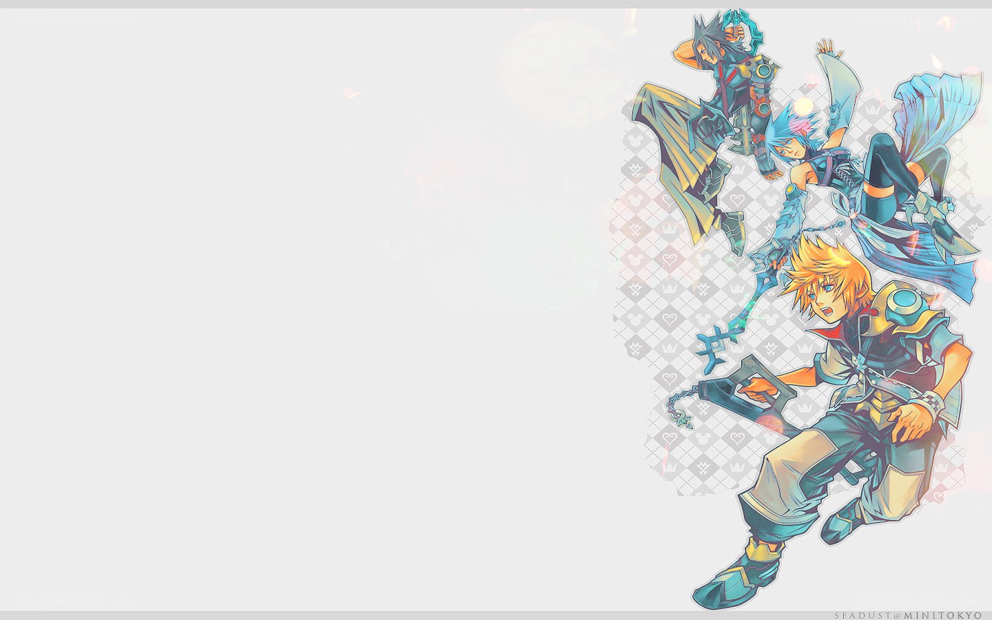 Kingdom Hearts characters artwork