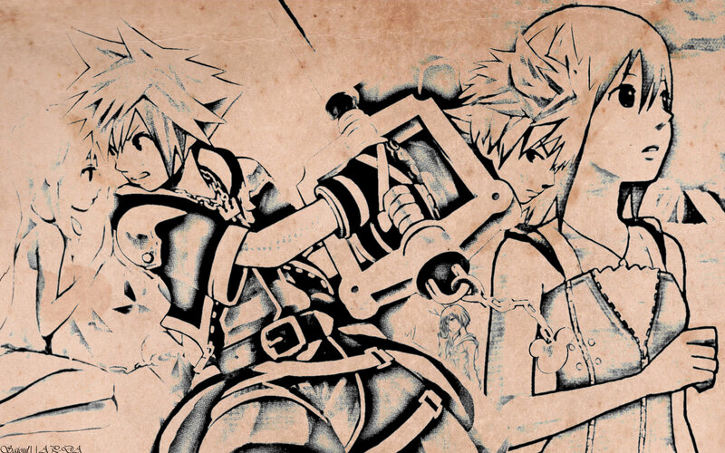Kingdom Hearts characters artwork