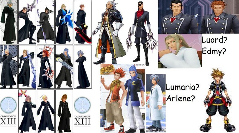 Kingdom Hearts Characters — Black, Dramatic, Digital Art, Organization Xiii