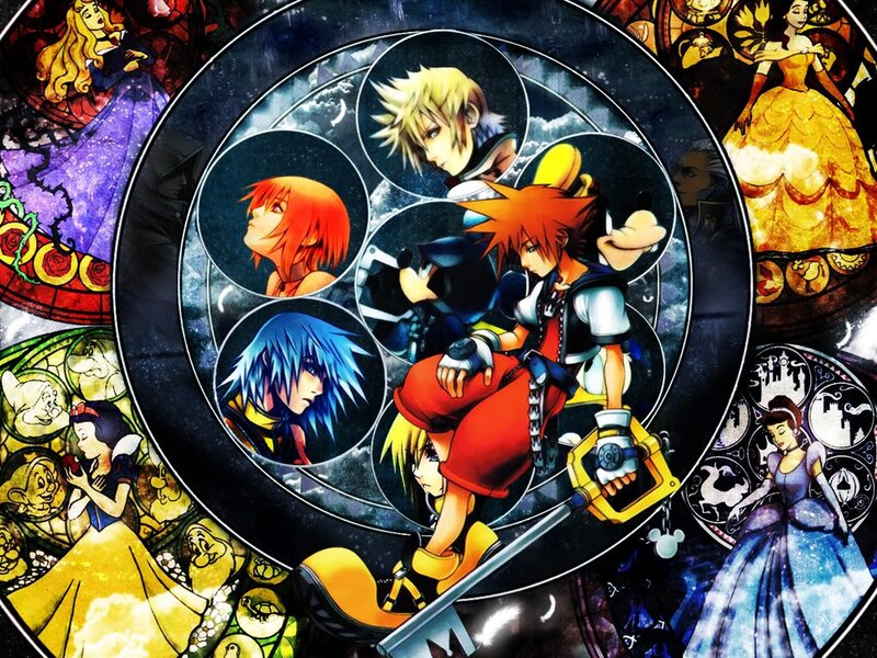 Kingdom Hearts Characters — Black, Dramatic, Night, Digital Art