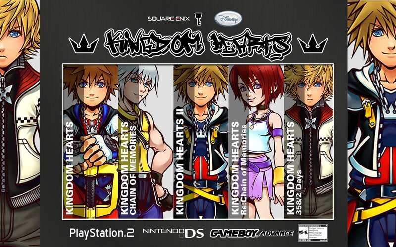 Kingdom Hearts Characters — Black, Promotional