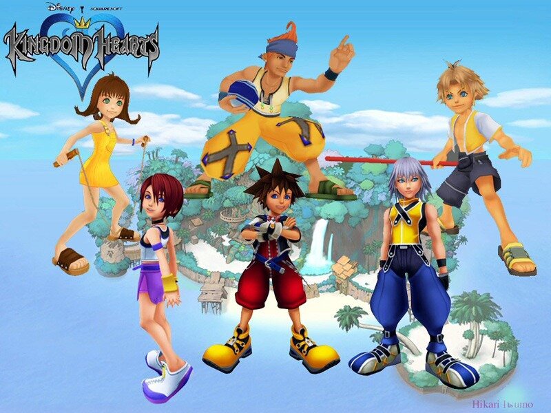 Kingdom Hearts Characters — Blue, Adventurous, Afternoon, Digital Art