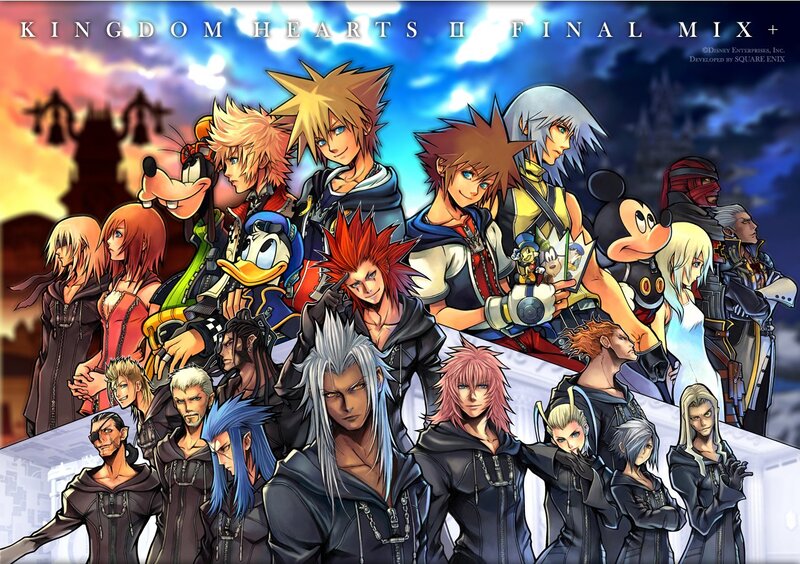 Kingdom Hearts Characters — Blue, Dramatic, Sunset