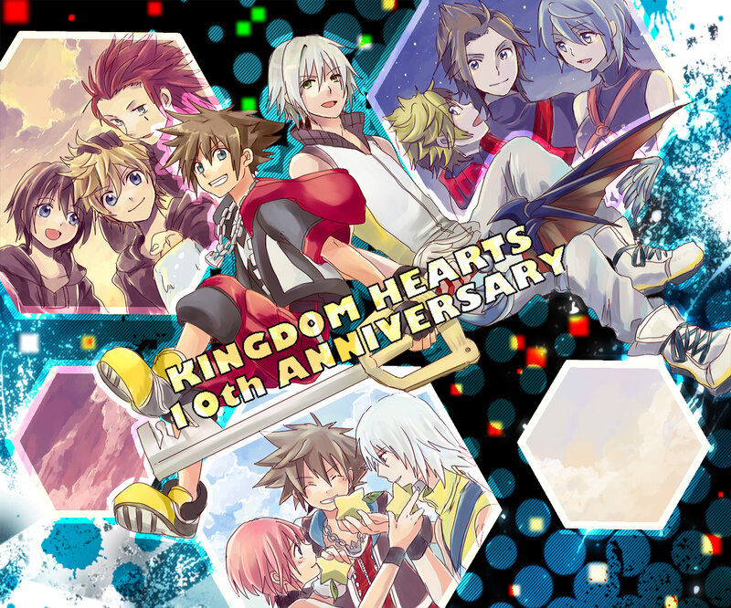 Kingdom Hearts Characters — Blue, Festive