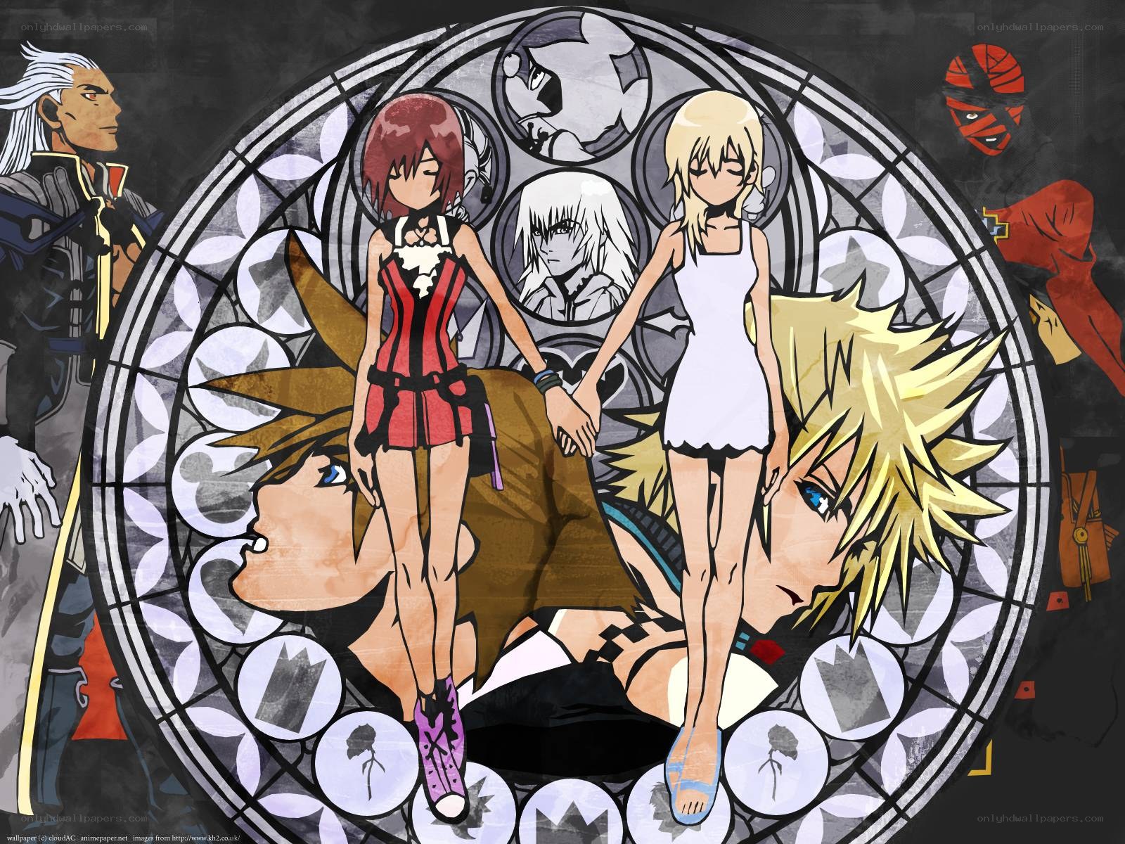 Kingdom Hearts characters collage