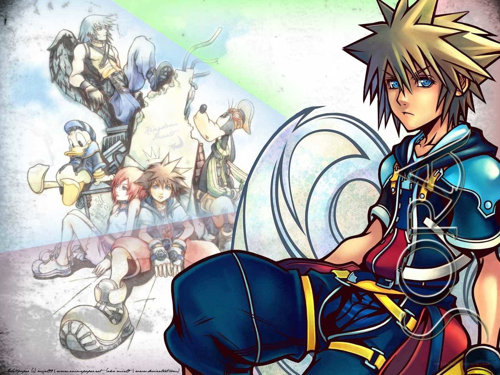 Kingdom Hearts characters collage