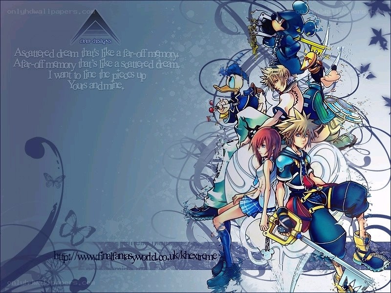 Kingdom Hearts characters collage