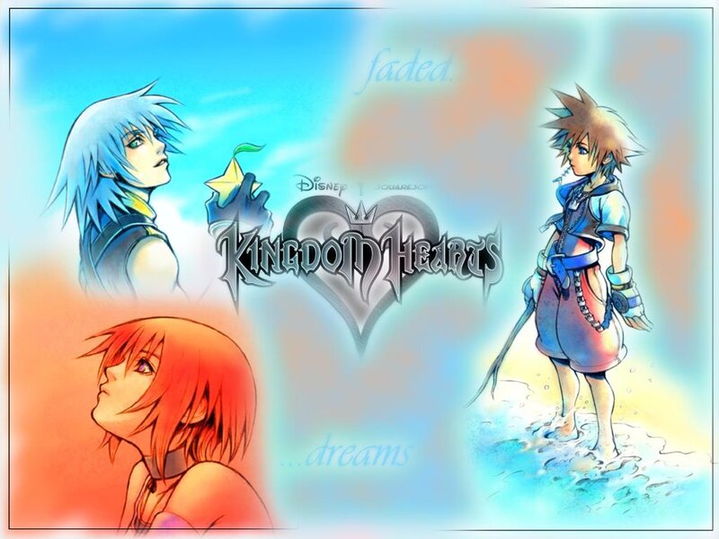 Kingdom Hearts characters collage