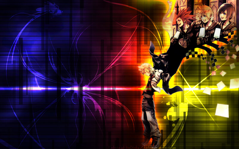 Kingdom Hearts characters in action
