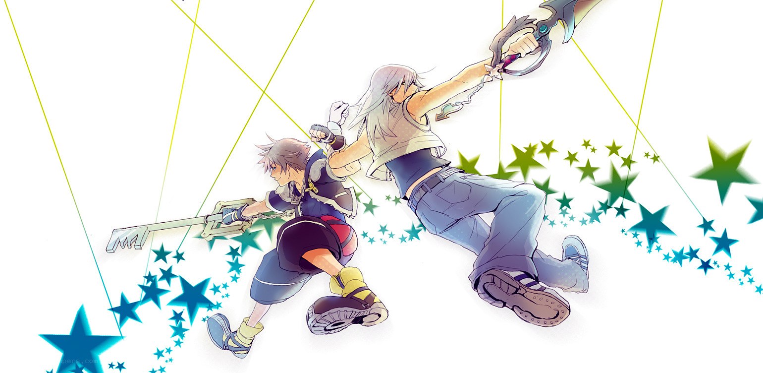 Kingdom Hearts characters in action