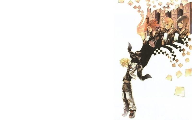 Kingdom Hearts characters in action