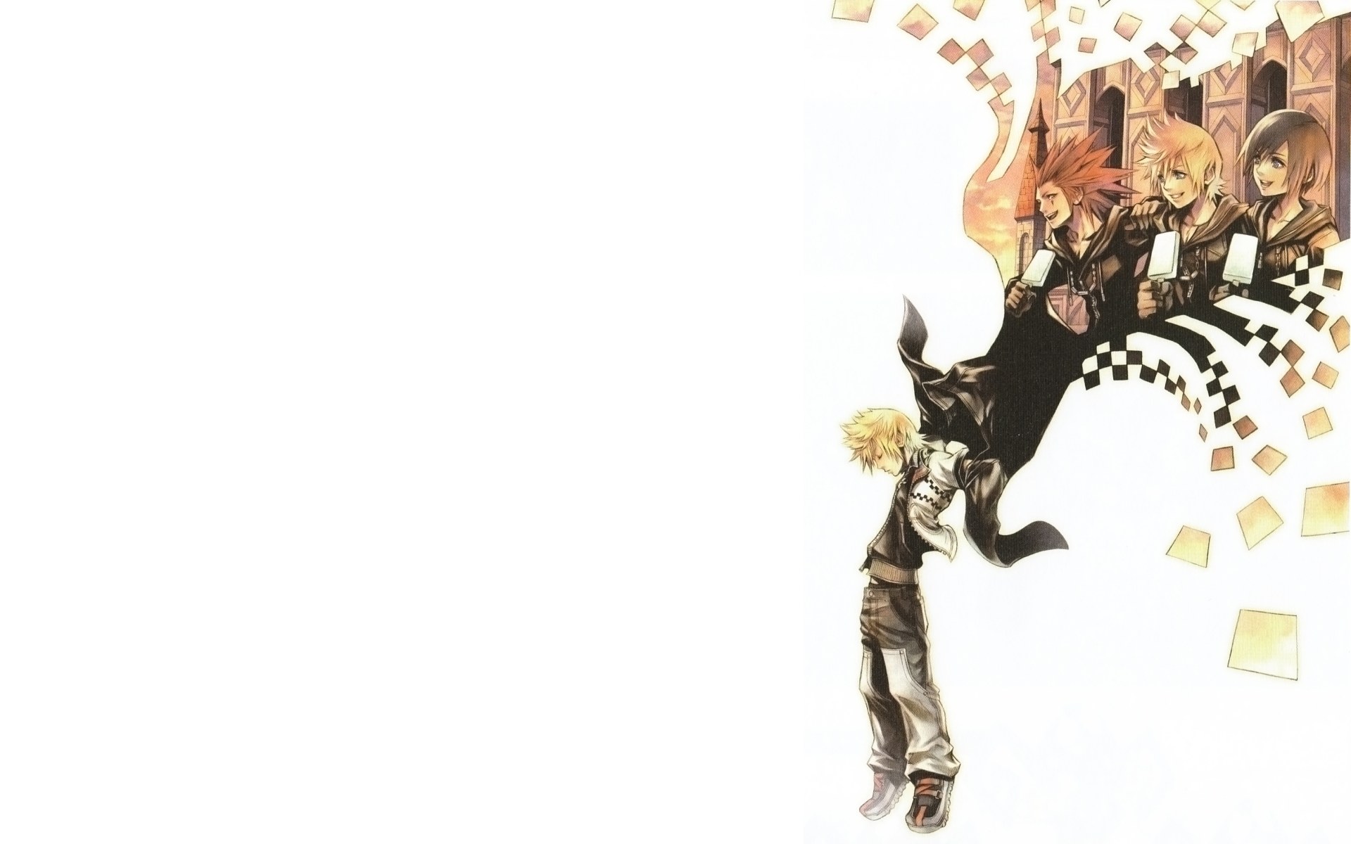Kingdom Hearts characters in action