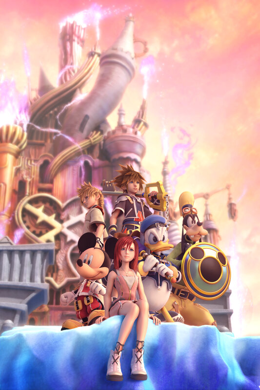 Kingdom Hearts characters in fantasy setting