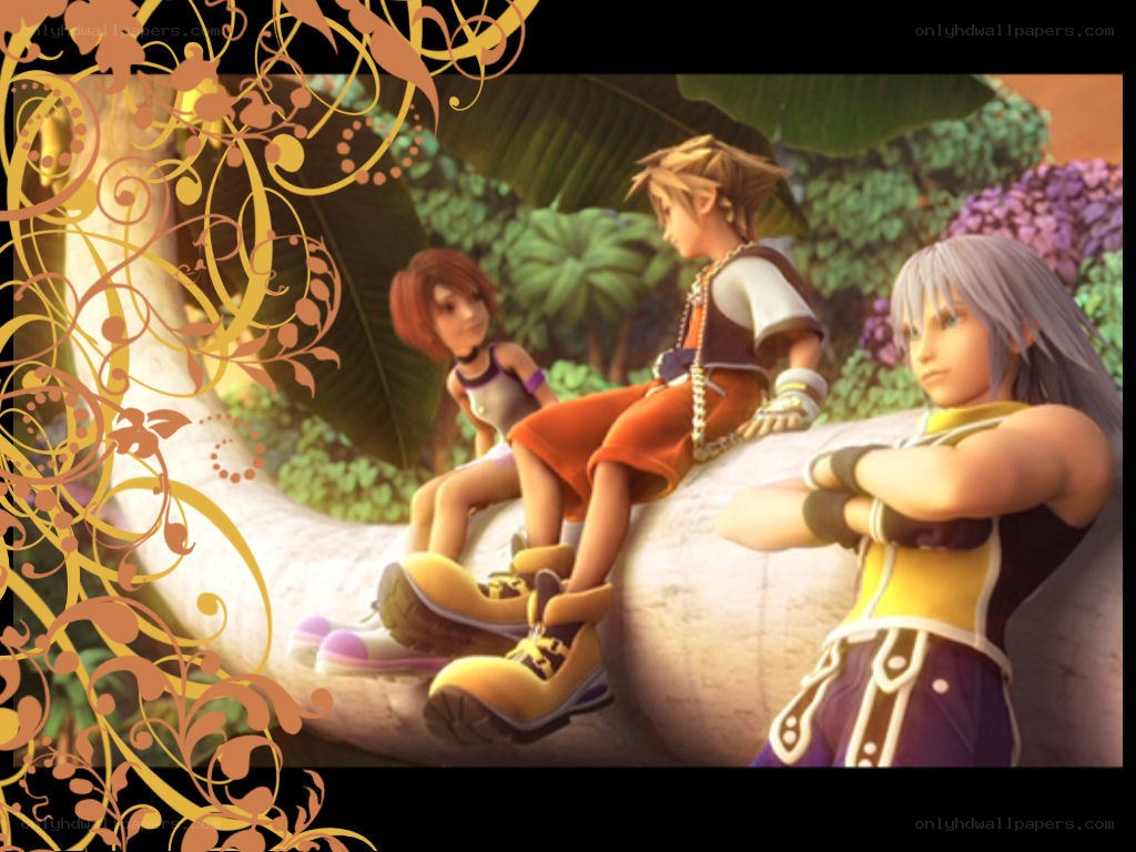 Kingdom Hearts characters in jungle