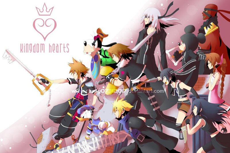 Kingdom Hearts Characters — Pink
