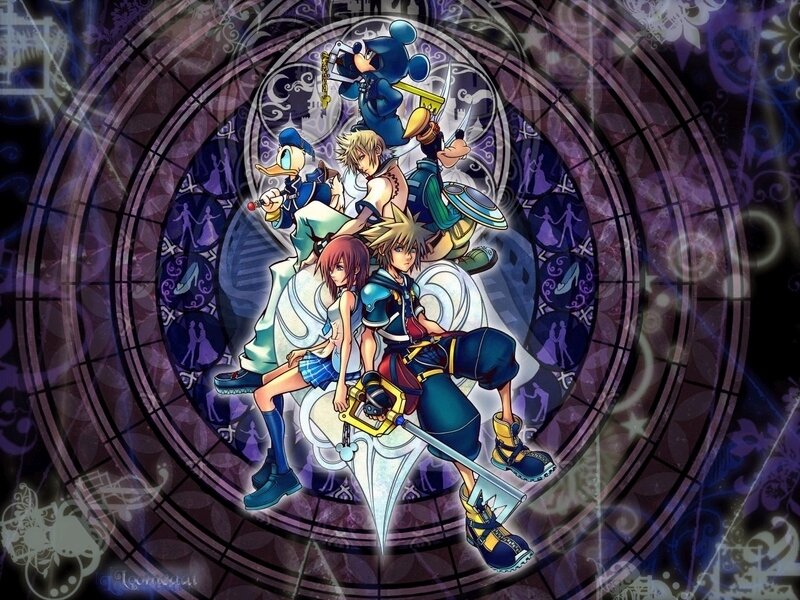 Kingdom Hearts Characters — Purple, Dramatic, Anime, Stained Glass