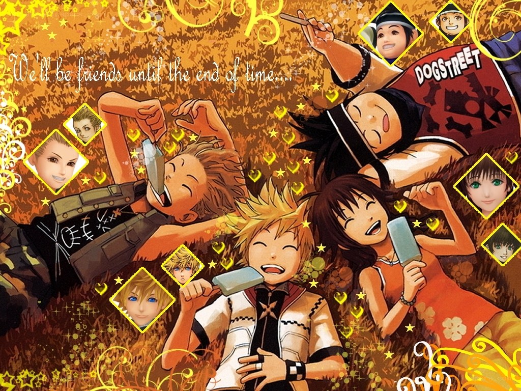 Kingdom Hearts friends collage