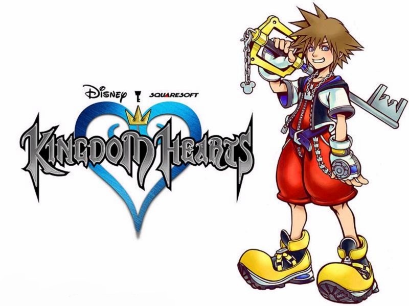Kingdom Hearts logo and Sora