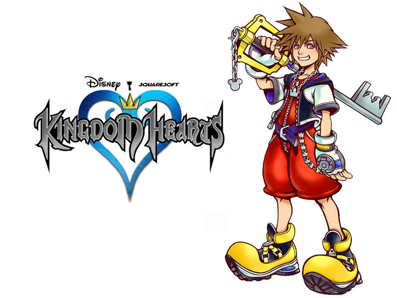 Kingdom Hearts logo and Sora