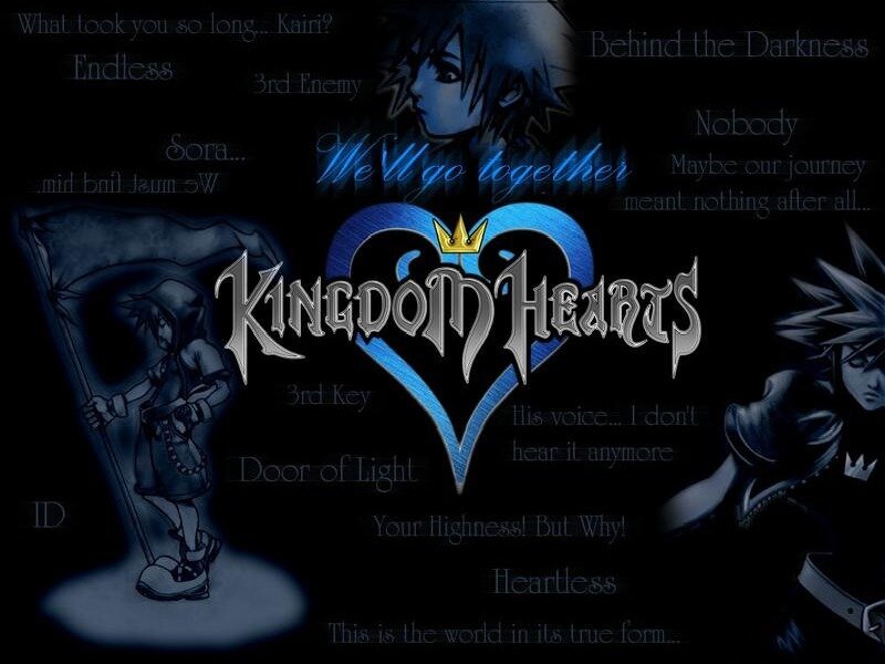 Kingdom Hearts Logo — Black