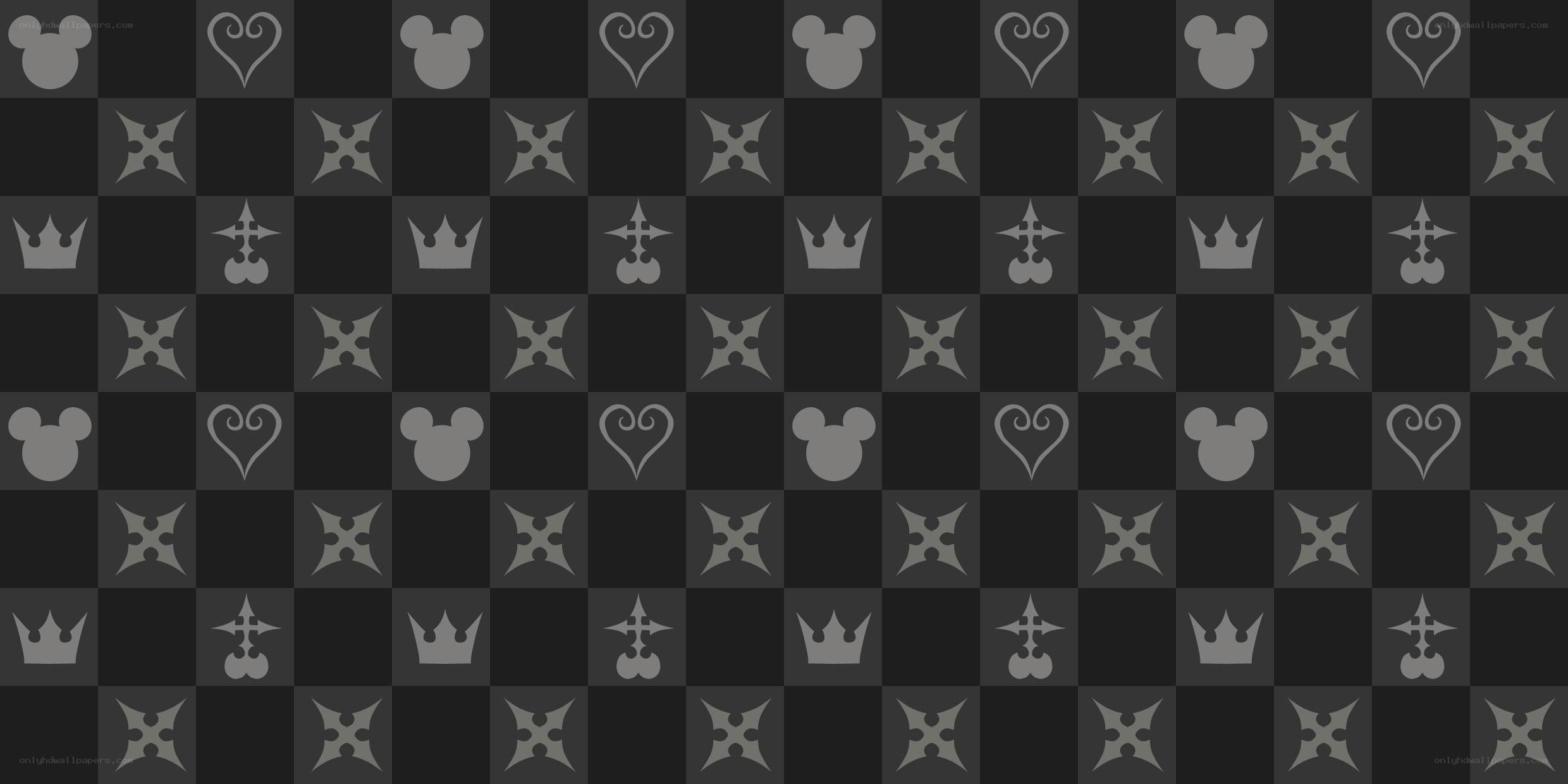 Kingdom Hearts pattern wallpaper