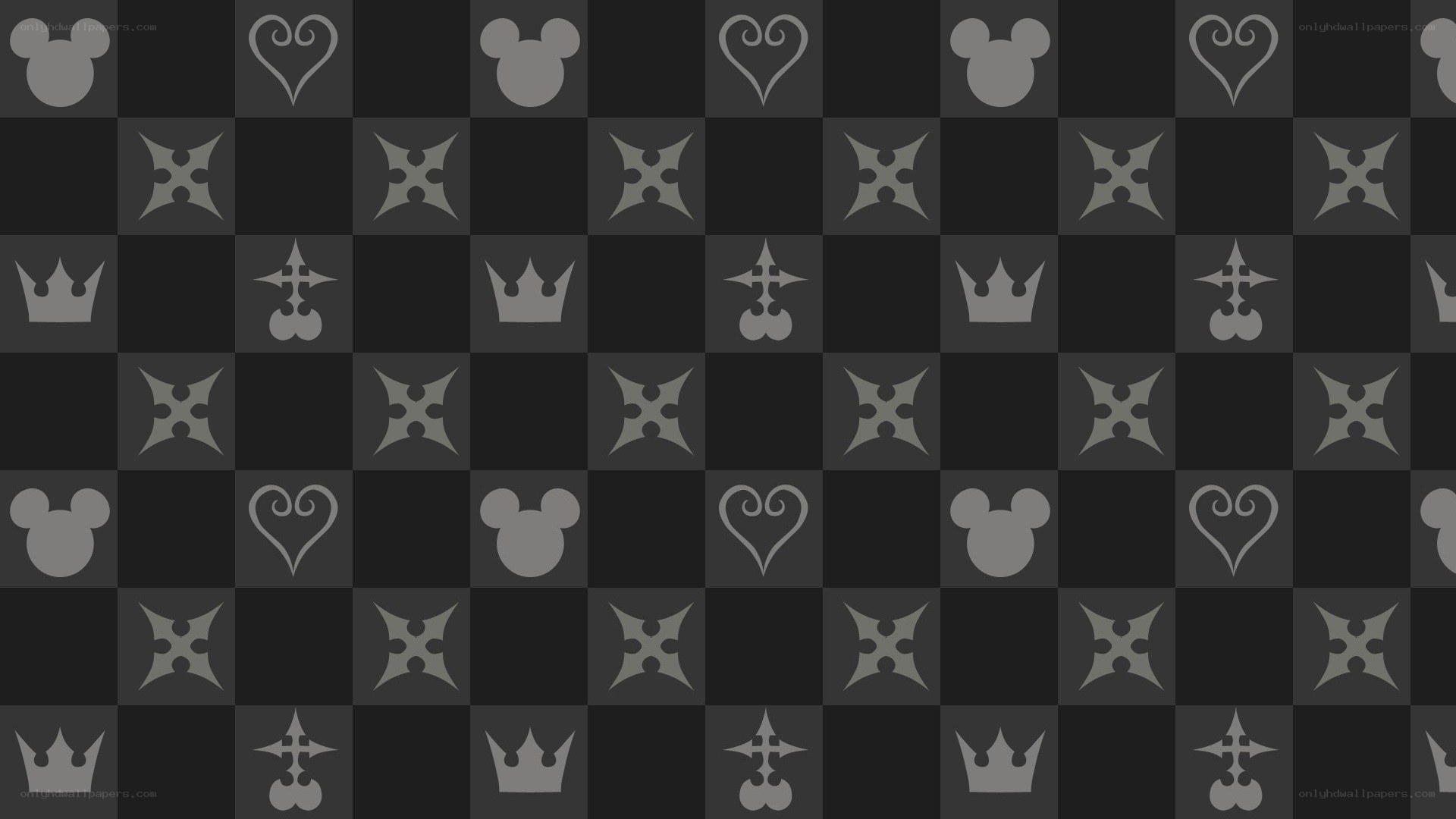 Kingdom Hearts pattern wallpaper