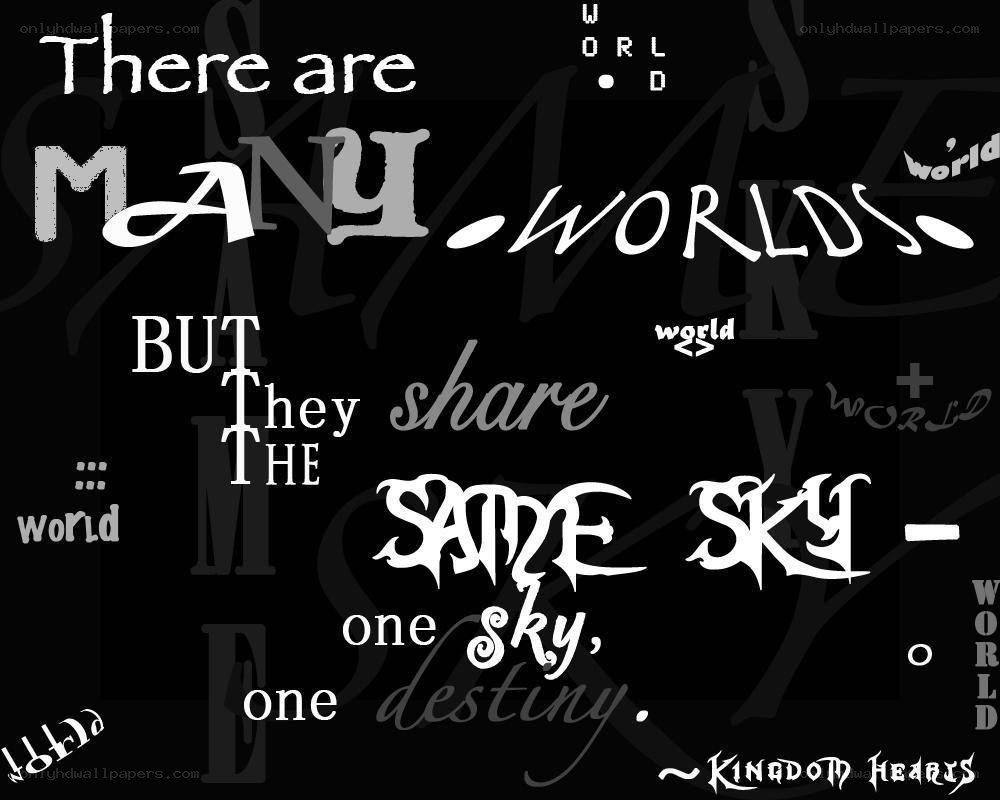 Kingdom Hearts quote art