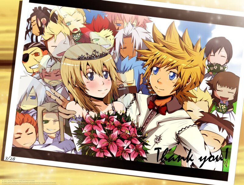 Kingdom Hearts wedding art