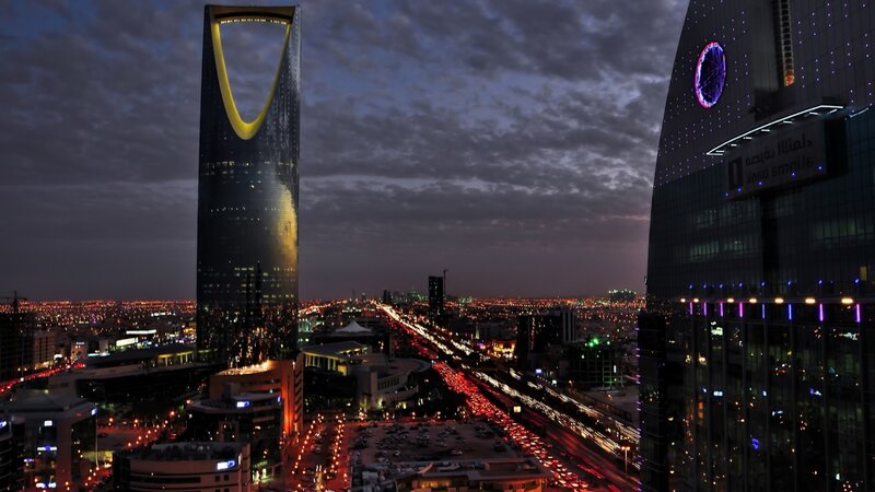 Kingdom Tower at Dusk