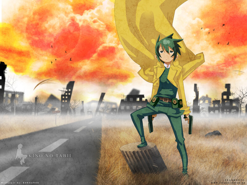 Kino no Tabii character in wasteland